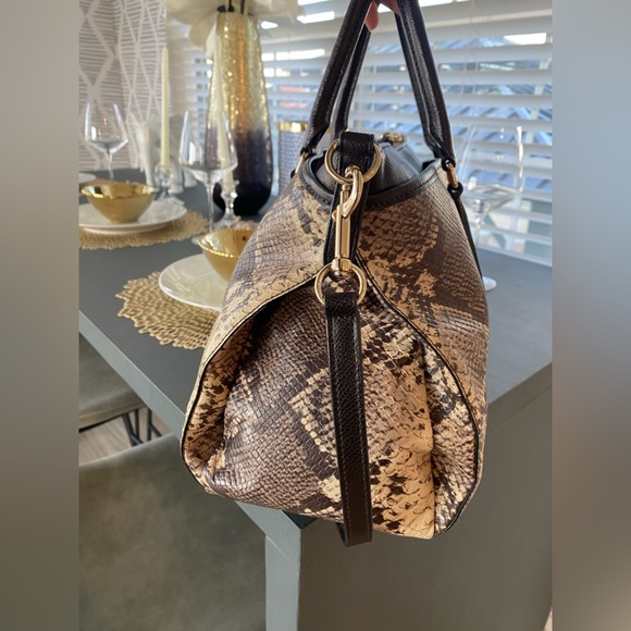 Coach Morgan Satchel in Python Snakeskin Embossed Leather - Picture 6 of 14